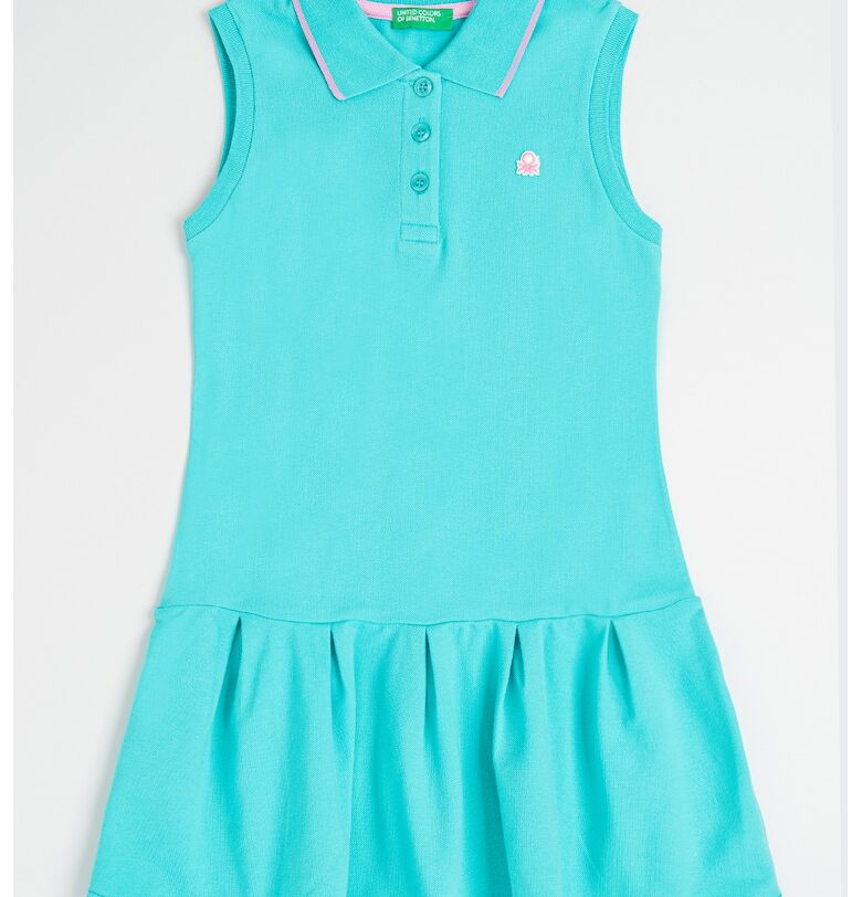Къса рокля с яка United Colors of Benetton