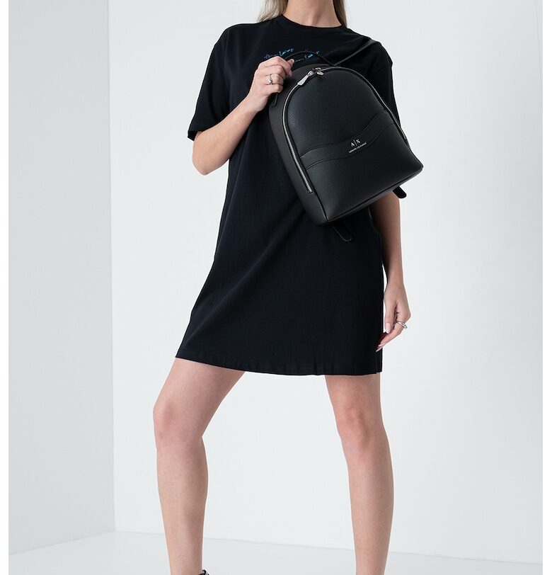 Къса рокля тип тениска с лого ARMANI EXCHANGE