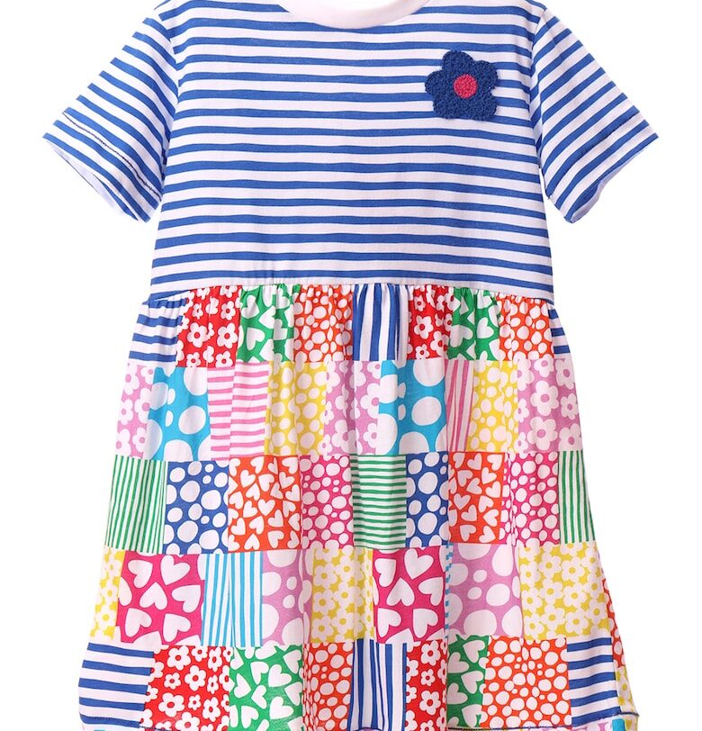 Памучна комби рокля с принт Agatha Ruiz de la Prada