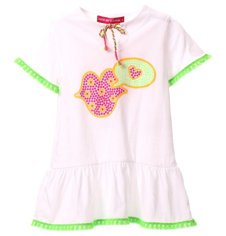 Памучна рокля с набран подгъв Agatha Ruiz de la Prada