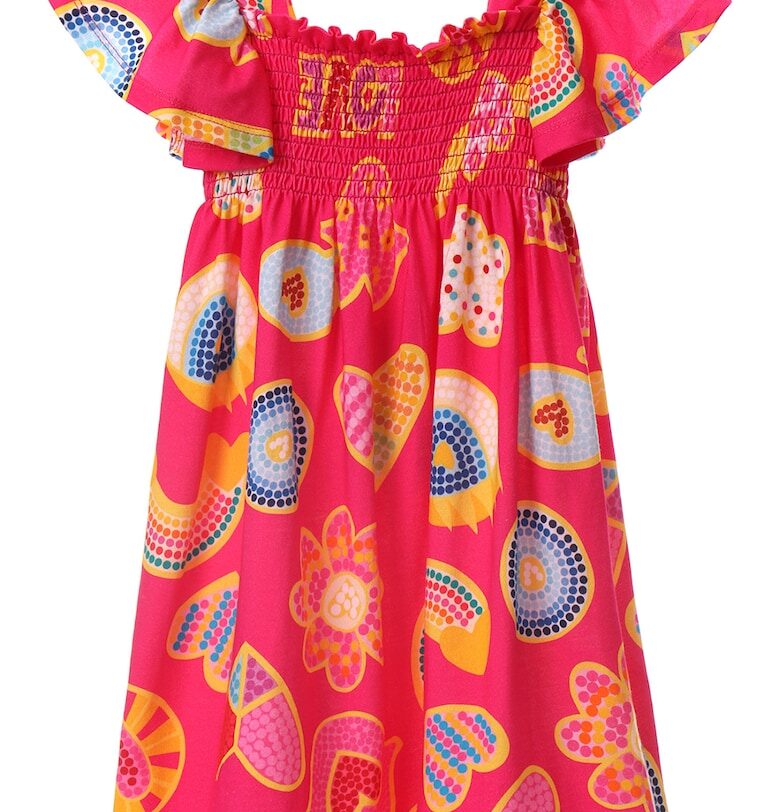 Памучна рокля с ръкави тип пеперуда Agatha Ruiz de la Prada