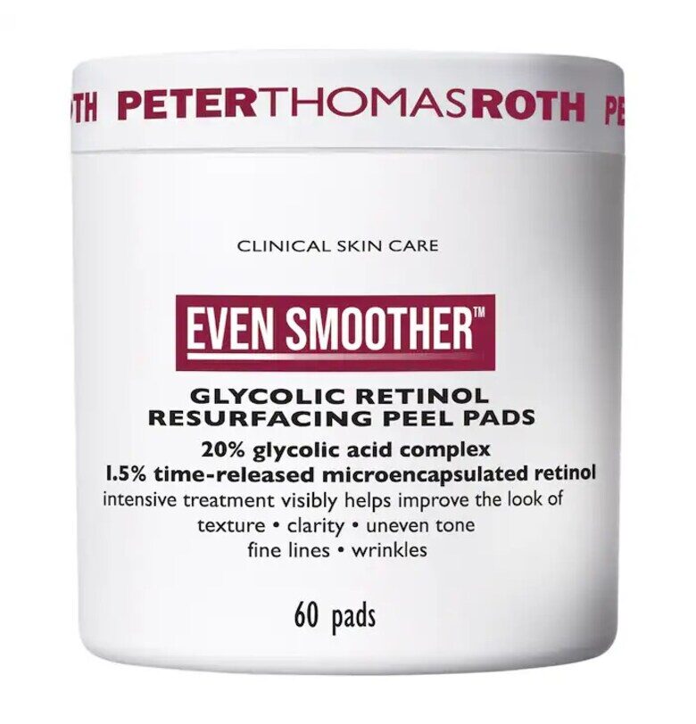 Пачове за очи  EVEN SMOOTHER™ - За пилинг с гликолов ретинол - 60 брояоя Peter Thomas Roth