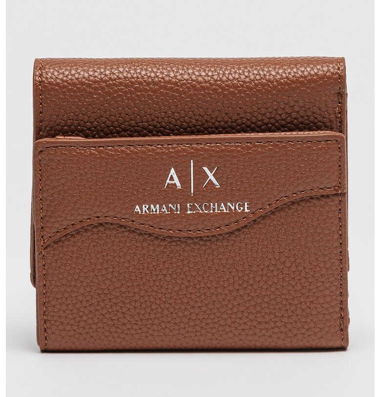 Портмоне от еко кожа с тройно прегъване ARMANI EXCHANGE