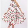 Разкроена рокля-риза с колан CAMISSI