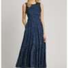 Разкроена рокля с гол гръб Pepe Jeans London