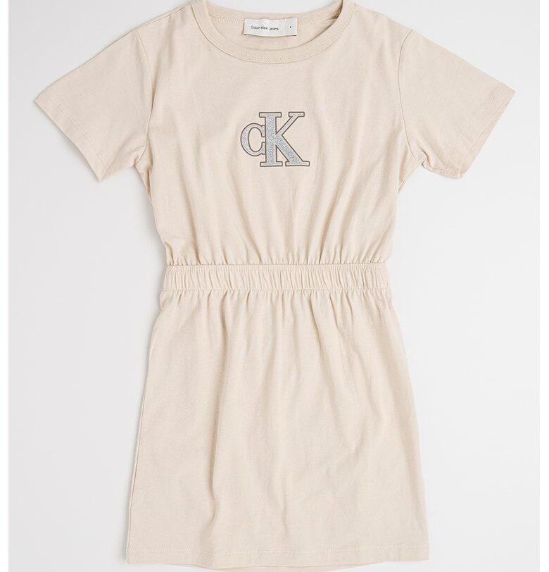 Разкроена рокля с лого CALVIN KLEIN
