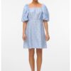 Рокля с бухнали ръкави и десен Vero Moda