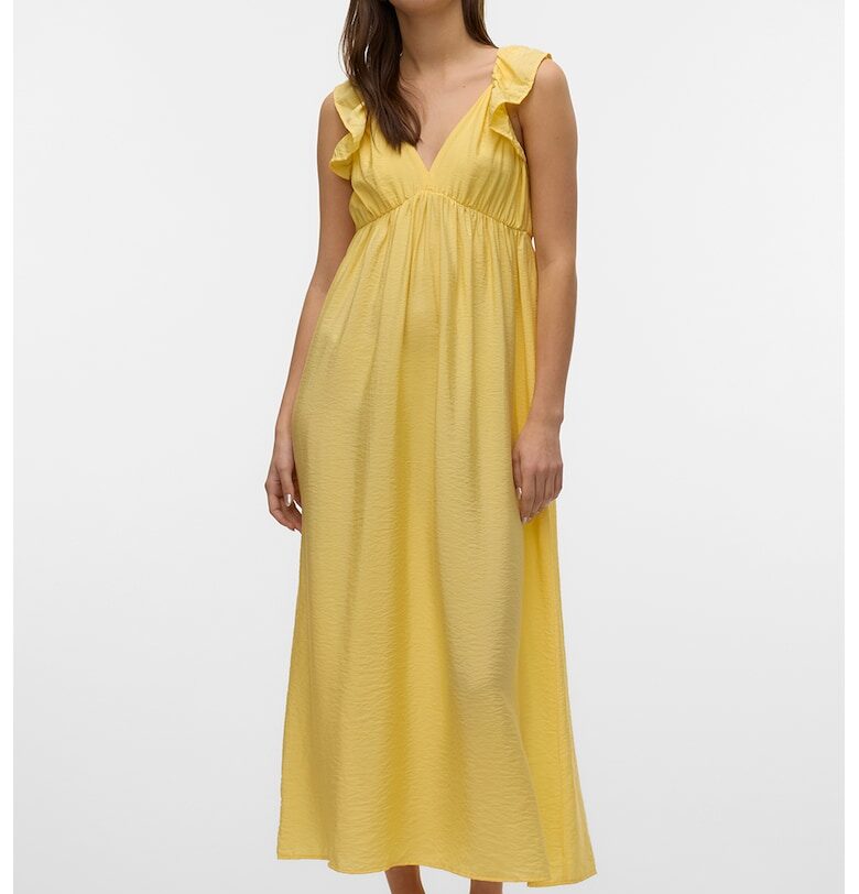 Рокля с висока талия Vero Moda