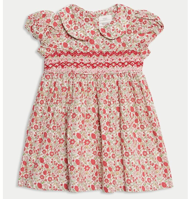 Рокля с десен и овално деколте Marks  Spencer