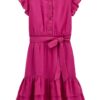 Рокля с набирания - без ръкави GUESS KIDS