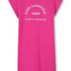 Рокля-тениска с модал KARL LAGERFELD KIDS