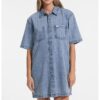 Рокля тип риза от деним GUESS JEANS