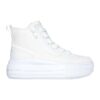Спортни обувки от еко кожа с висока равна платформа Skechers