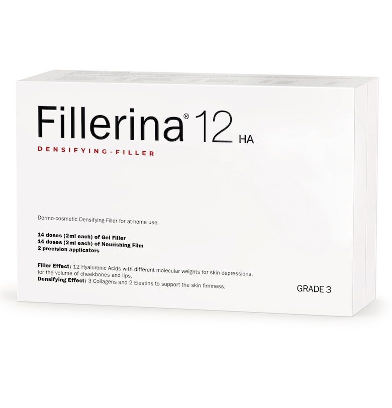 Терапия Intensive cosmetic  12HA Densifying Filler - 14 дози x 2 мл Запълващ гел + 14 дози x 2 мл Подхранващ крем - Степен 3 FILLERINA