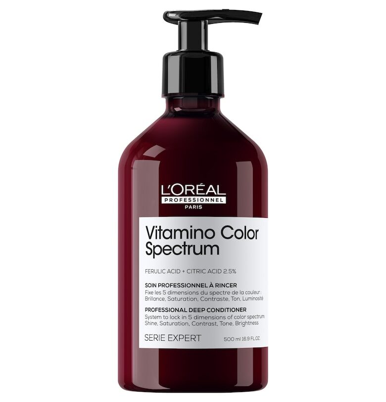 Терапия за боядисана коса L’Oreal Professionnel Serie Expert Vitamino Color Spectrum - За фиксиране на цвета - По-копринена и по-здрава коса - 500 мл LOreal Professionnel