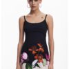Флорална рокля с къси ръкави DESIGUAL