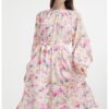Флорална рокля с шарка и дълги ръкави GreenPoint