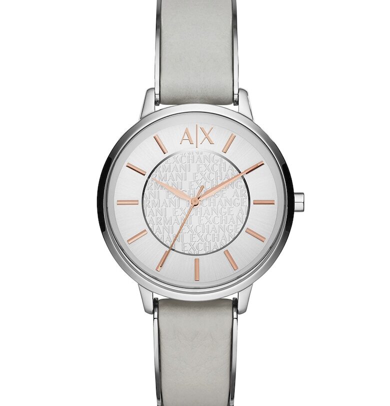 Часовник Olivia с кожена каишка ARMANI EXCHANGE