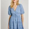 Шпиц рокля с бухнали ръкави Pepe Jeans London