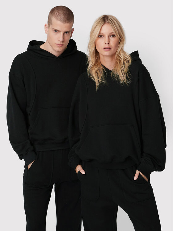 2005 Суитшърт Unisex 2005 X Leeves „Panel” Черен Relaxed Fit за Унисекс цена