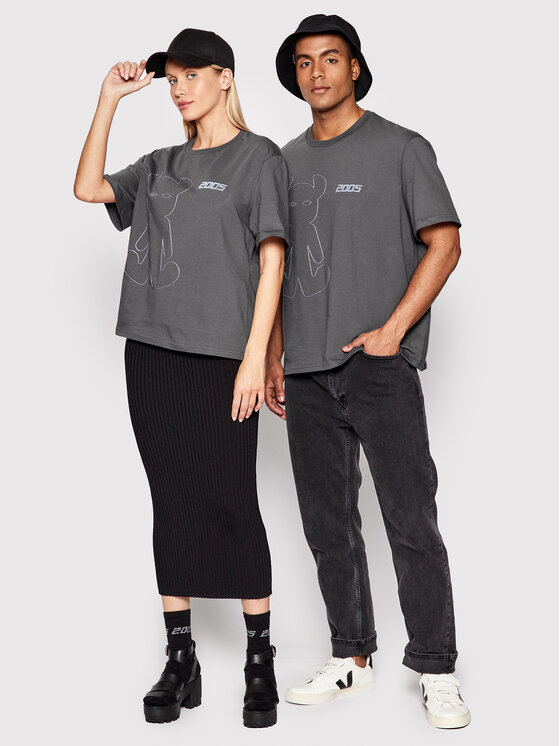 2005 Тишърт Unisex Horned Сив Relaxed Fit за Унисекс цена
