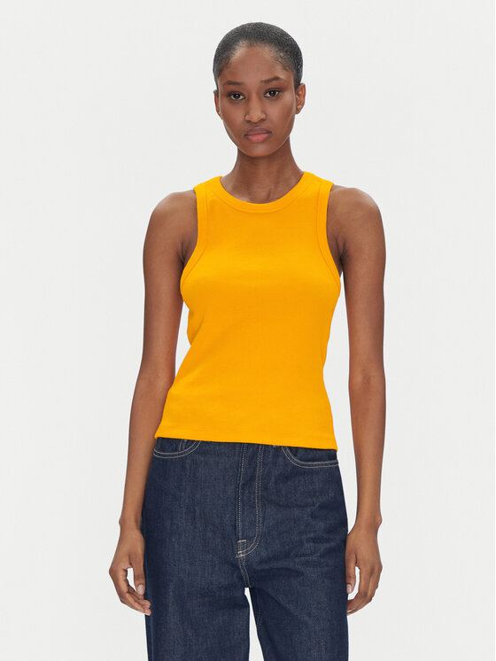2NDDAY топ Purity 2252237387 Оранжев Slim Fit за Жени цена