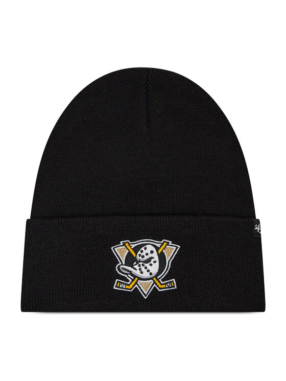 47 Brand Шапка Nhl Anahein Ducks Haymaker '47 Cuff Knit H-HYMKR25ACE-BKC Черен за Унисекс цена