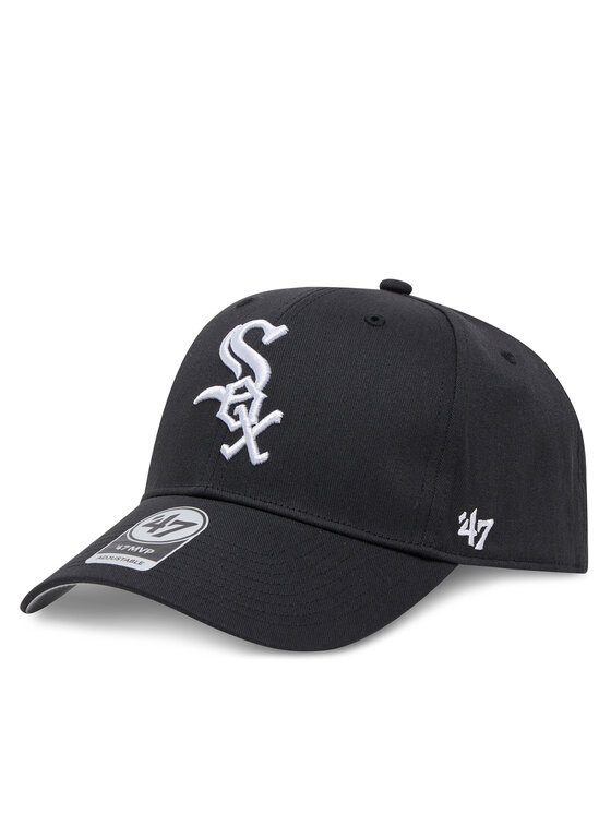 47 Brand Шапка с козирка MLB Chicago White Sox Raised Basic '47 MVP B-RAC06CTP Черен за Унисекс цена
