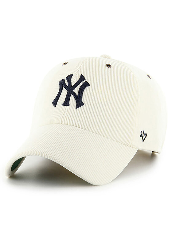 47 Brand Шапка с козирка MLB New York Yankees Thin Cord ’47 Clean Up B-TCDCU17IWS Екрю за Мъже цена