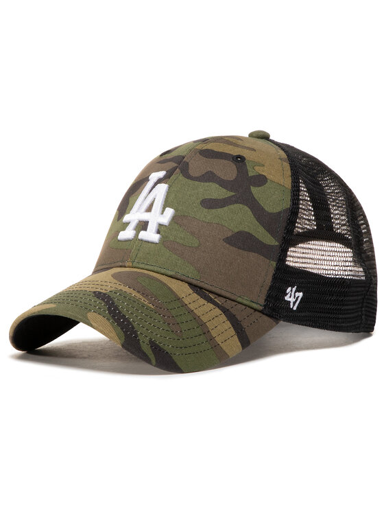 47 Brand Шапка с козирка Mlb Los Angeles Dodgers Branson B-CBRAN12GWP-CMD Зелен за Мъже цена