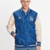 47 Brand Яке бомбър Los Angeles Dodgers Core 47 Drift Track Jacket Син Regular Fit за Мъже цена