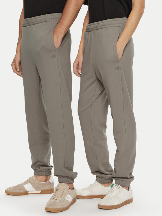 4F Долнище анцуг Unisex 4FWAW24TTROU0826 Кафяв Loose Fit за Унисекс цена