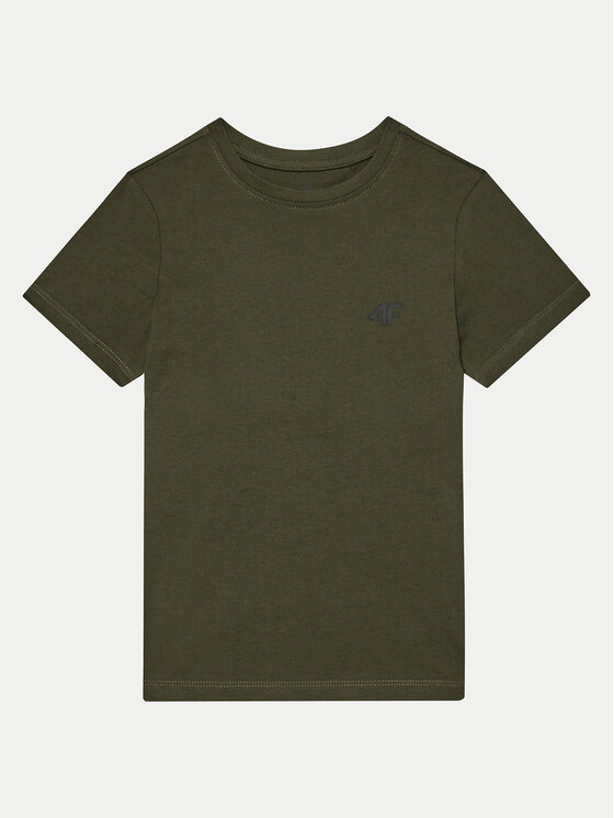 4F Тишърт 4FJWMM00TTSHM1626 Каки Regular Fit за Момчета цена