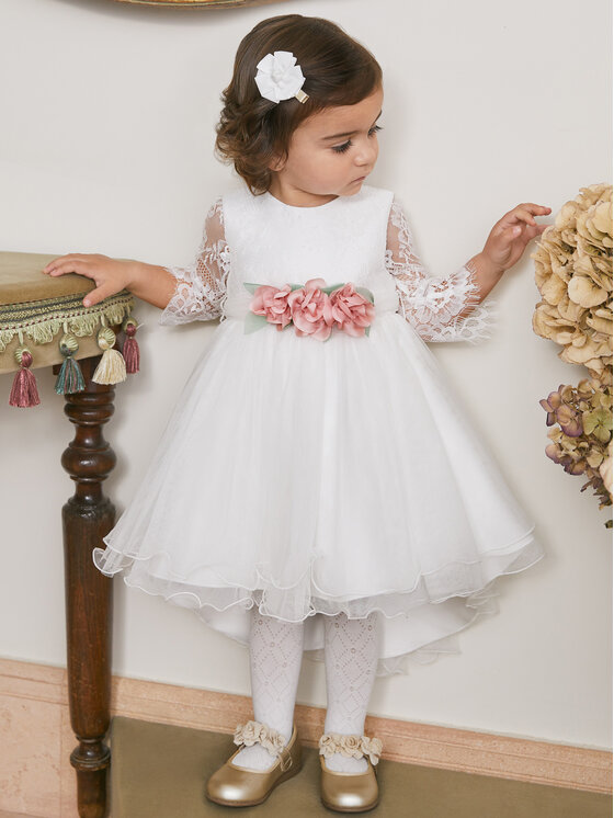 Abel & Lula Елегантна рокля 5509 Бял Regular Fit за Момичета цена
