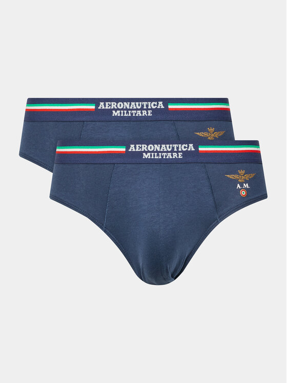 Aeronautica Militare Комплект 2 чифта слипове AM1USL001 Тъмносин за Мъже цена