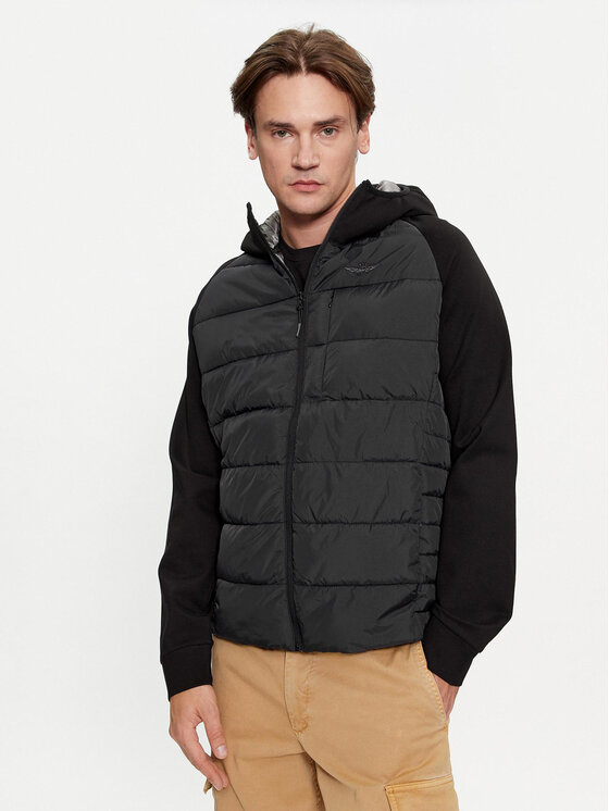 Aeronautica Militare Преходно яке 232AF465CT3201 Черен Regular Fit за Мъже цена
