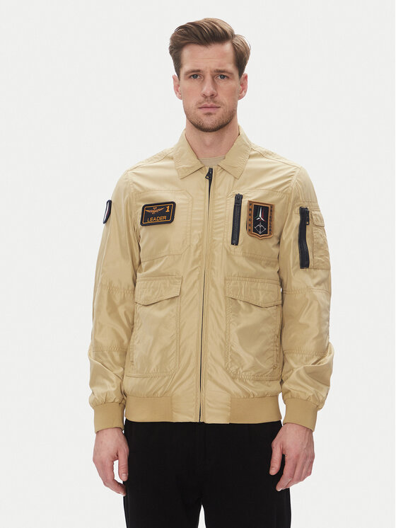 Aeronautica Militare Преходно яке 251AB2071CT3081 Бежов Regular Fit за Мъже цена