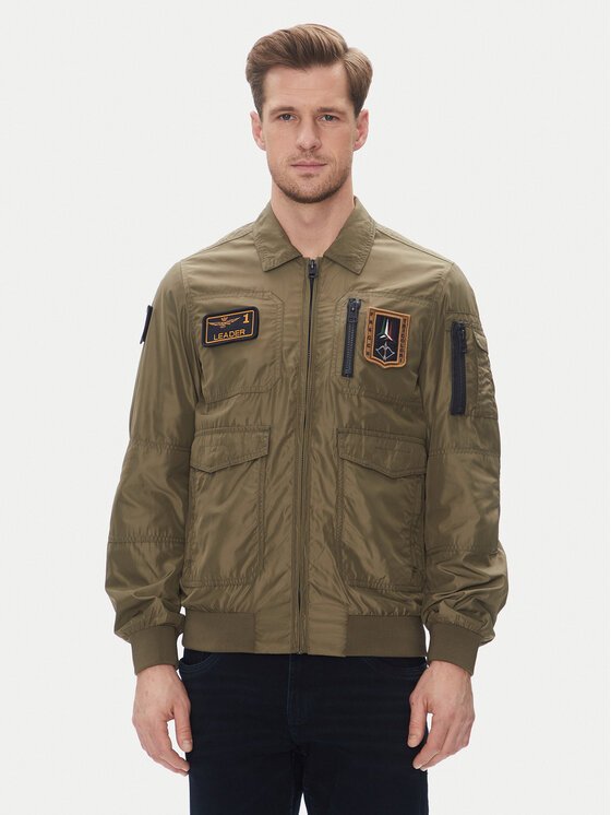 Aeronautica Militare Преходно яке 251AB2071CT3081 Каки Regular Fit за Мъже цена
