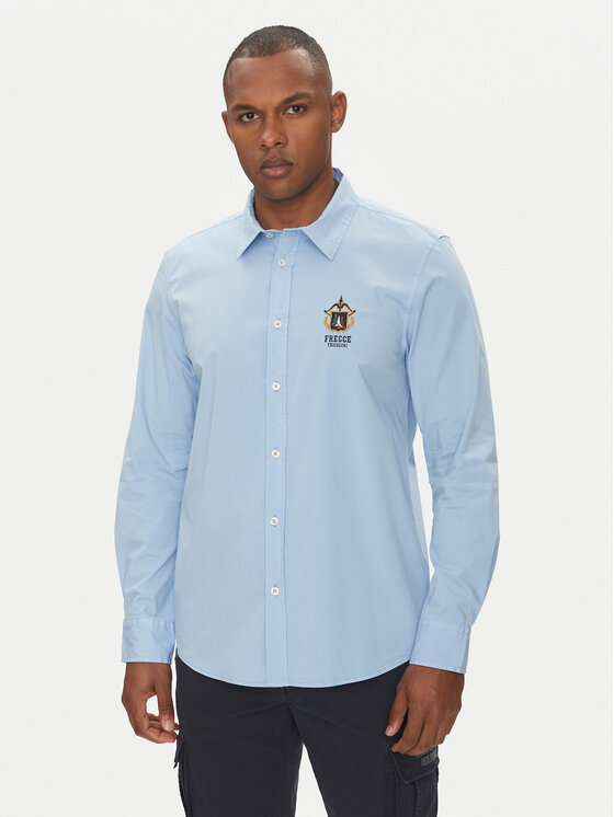 Aeronautica Militare Риза 251CA1261CT3288 Светлосиньо Regular Fit за Мъже цена