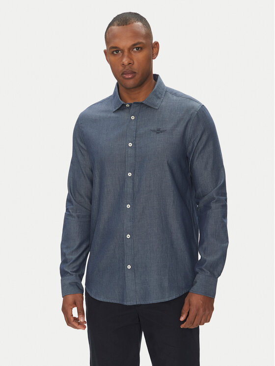 Aeronautica Militare Риза 251CA1276CT3292 Син Regular Fit за Мъже цена