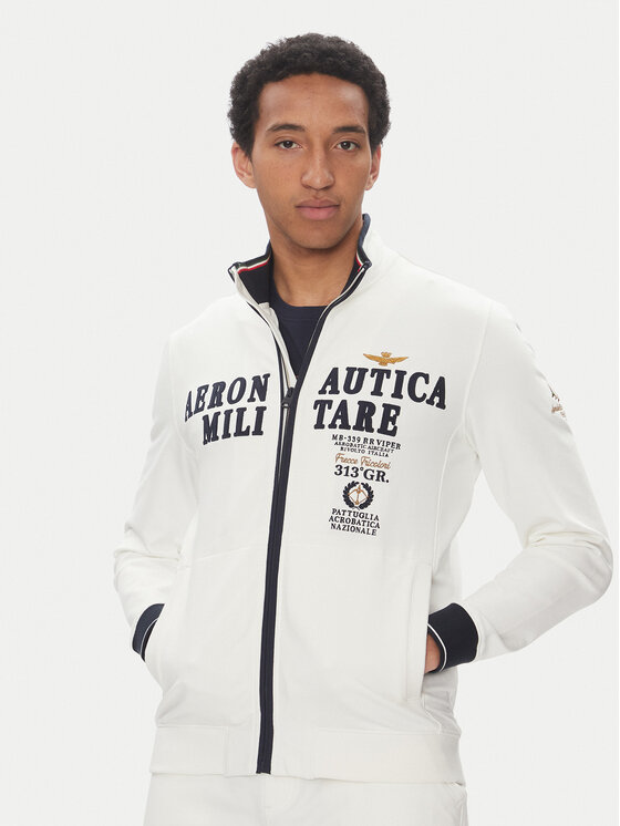 Aeronautica Militare Суитшърт 251FE1999F459 Бял Regular Fit за Мъже цена