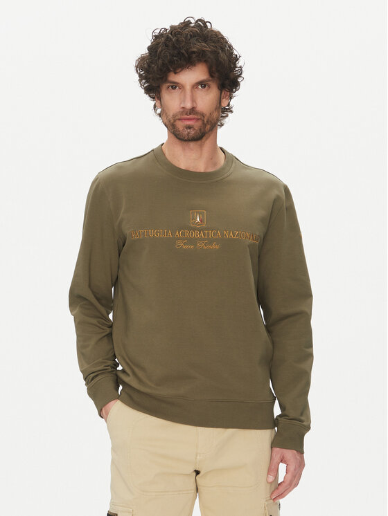 Aeronautica Militare Суитшърт 251FE2005F459 Каки Regular Fit за Мъже цена
