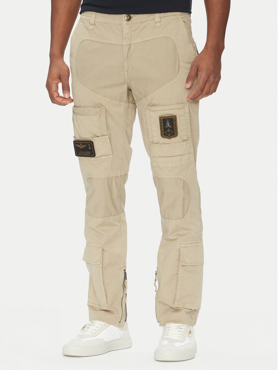 Aeronautica Militare Текстилни панталони 251PA1387CT1493 Бежов Regular Fit за Мъже цена