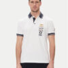 Aeronautica Militare Тениска с яка и копчета 251PO1853P191 Бял Regular Fit за Мъже цена