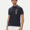 Aeronautica Militare Тениска с яка и копчета 251PO1853P191 Тъмносин Regular Fit за Мъже цена