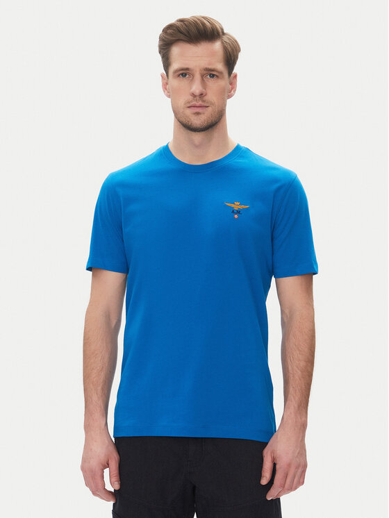 Aeronautica Militare Тишърт 251TS1580J372 Син Regular Fit за Мъже цена