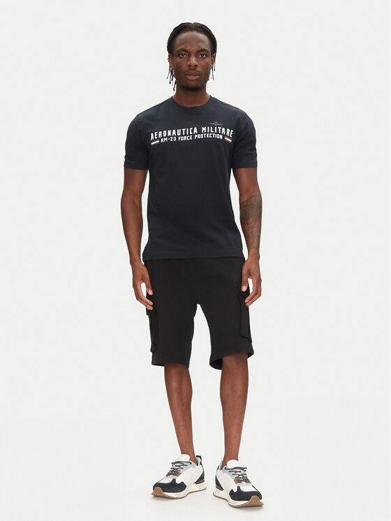 Aeronautica Militare Тишърт 251TS1942J538 Тъмносин Regular Fit за Мъже цена