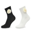 Aldo Комплект 2 чифта дълги чорапи дамски Rosettesocks 13939716 Черен за Жени цена