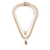 Aldo Комплект 3 колиета Seascharms 13995007 Златист за Жени цена