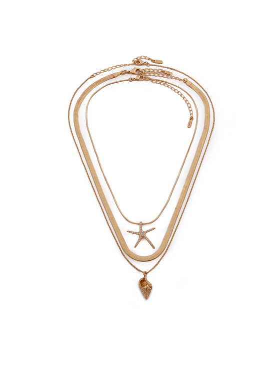 Aldo Комплект 3 колиета Seascharms 13995007 Златист за Жени цена